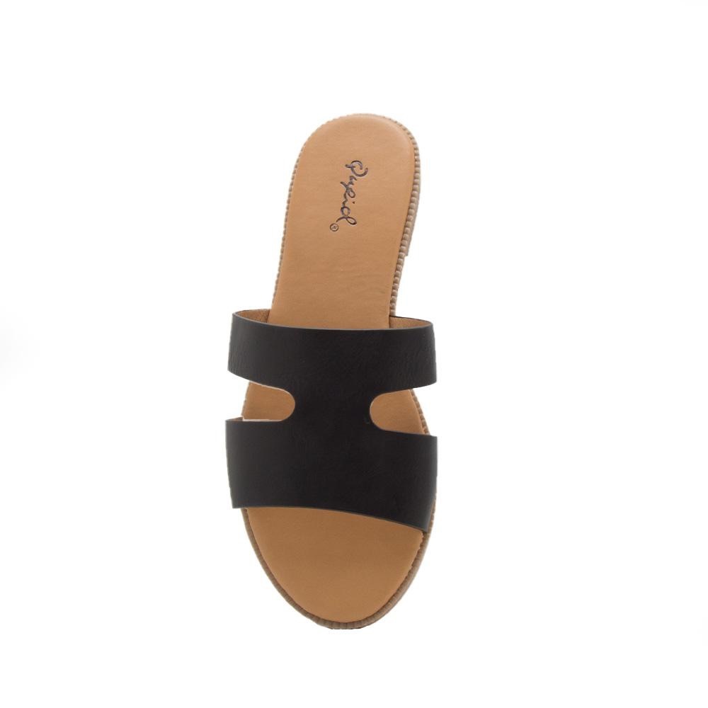 Black Leather Sandals